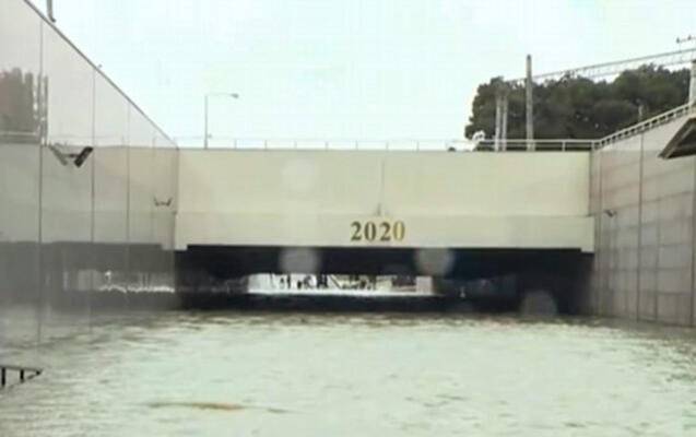 İki nəfərin boğulduğu tuneli yenə su basdı