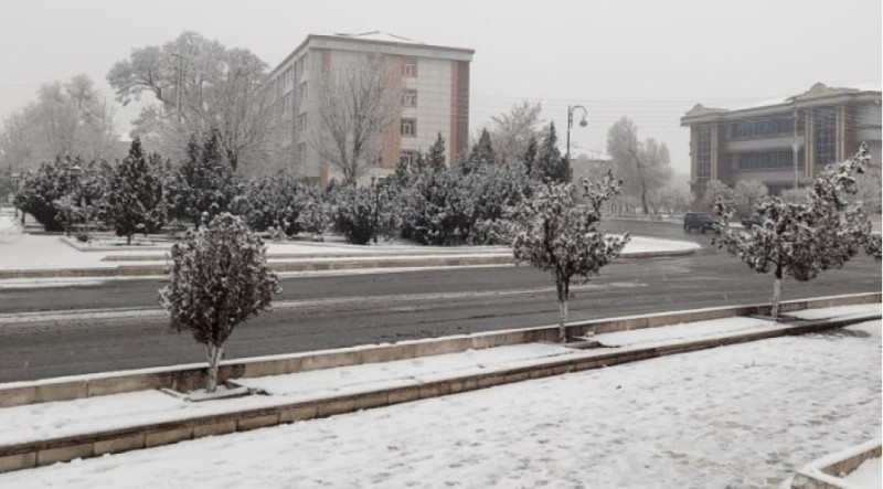 Naxçıvana qar yağır