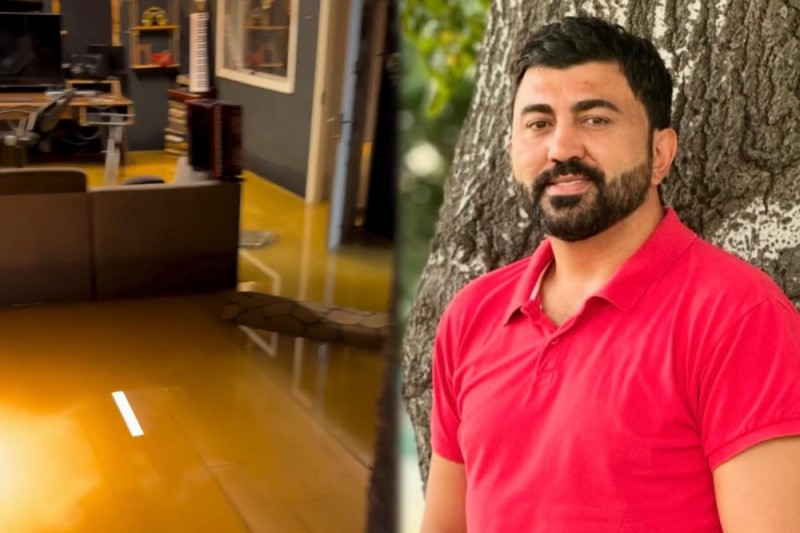 Vüqarın studiyasını su basdı