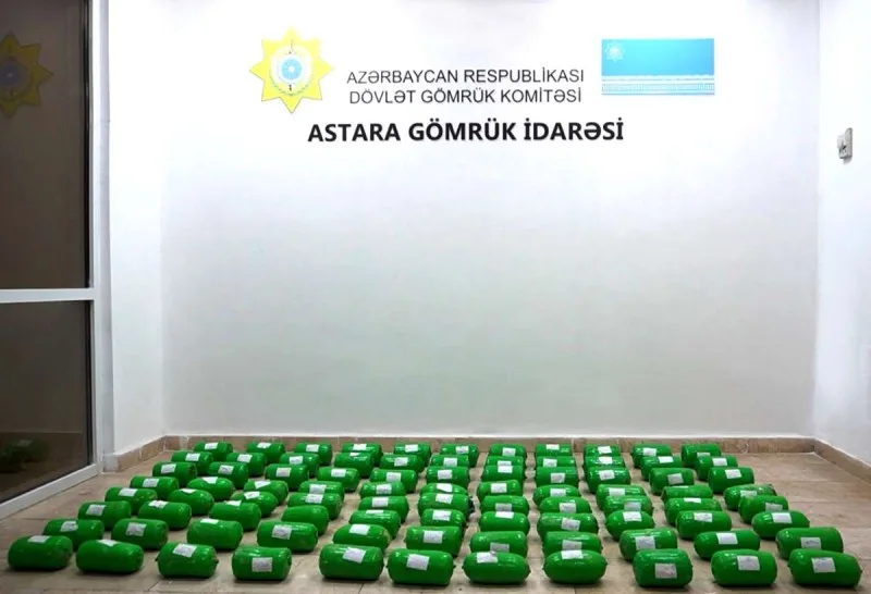100 kiloqramdan artıq narkotik vasitə aşkar edildi - VİDEO