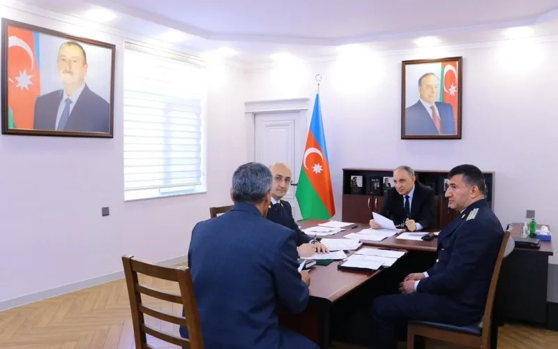 Baş prokuror Tərtərdə vətəndaşları qəbul etdi - FOTOLAR