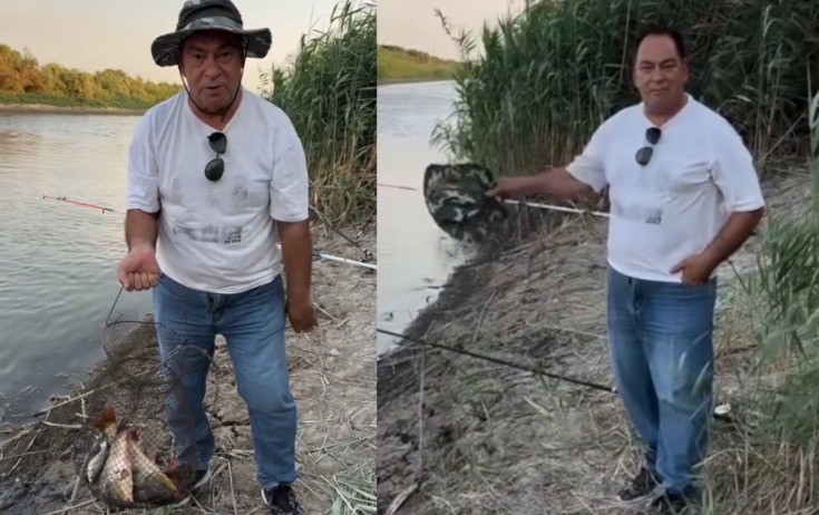 Əlikram Bayramov qadağa dövründə balıq tutdu - Video