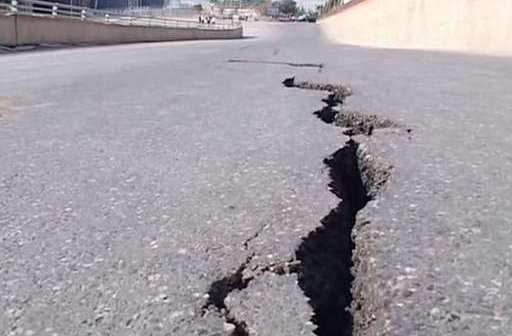 Bu yolda da sürüşmə oldu - FOTOLAR