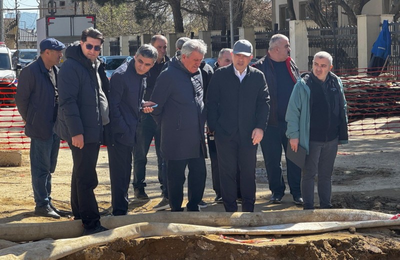 ADSEA sədri ərazidə kollektorun tikinti-bərpa işləri ilə tanış oldu – VİDEO - FOTOLAR