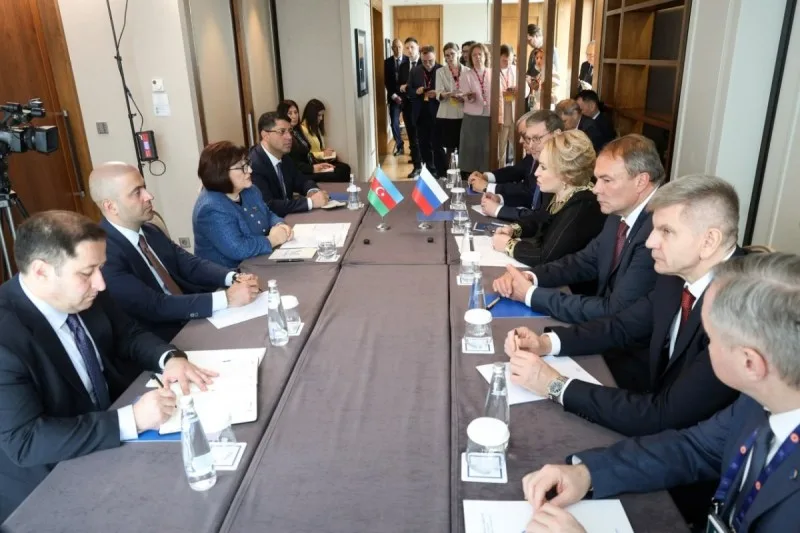 Qafarova Matviyenko ilə Azərbaycan-Rusiya əlaqələri müzakirə edib - YENİLƏNİB