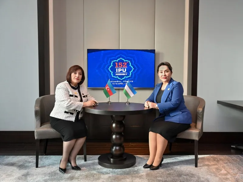 Qafarova İstanbulda özbəkistanlı həmkarı ilə görüşdü