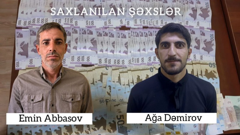 Evdən 15000 manat oğurlayan iki nəfər saxlanıldı