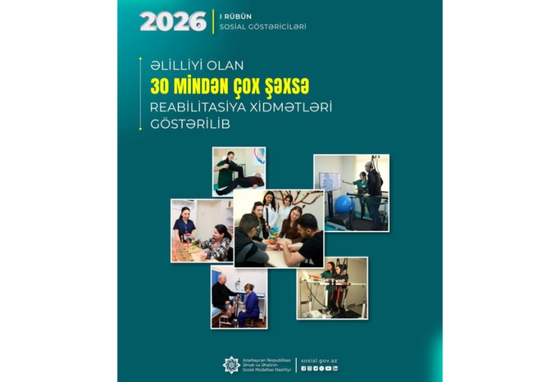 30 mindən çox şəxsə reabilitasiya xidmətləri göstərildi