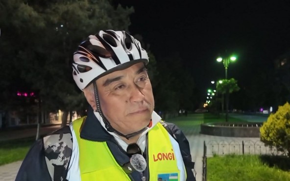 Özbəkistandan Məkkəyə velosipedlə gedir - VİDEO