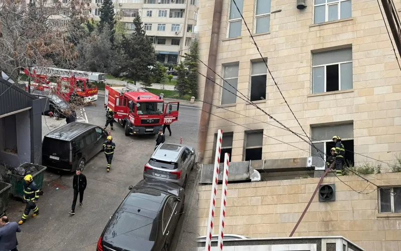 “Mübarək” şadlıq evində yanğın - Fotolar