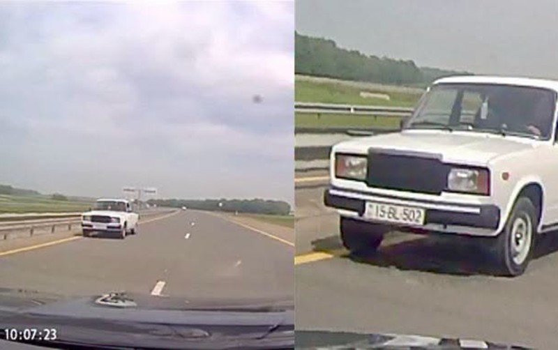 Magistralda “protiv” sürdü: saxlanıldı - VİDEO