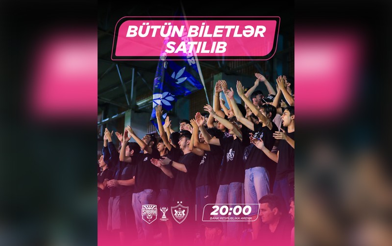 “Sabah” - “Qarabağ” matçına bütün biletlər satıldı