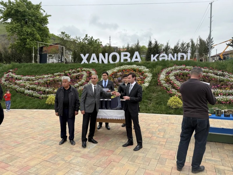 Xanoba kəndinə növbəti 13 ailə köçürülüb -  FOTOLAR