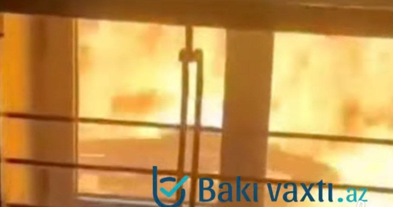 Universitetdəki yanğından YENİ GÖRÜNTÜLƏR