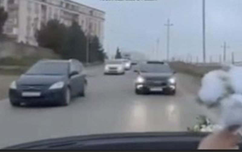 Mehdiabaddan Biləcəriyədək arxa-arxaya sürdü - Video