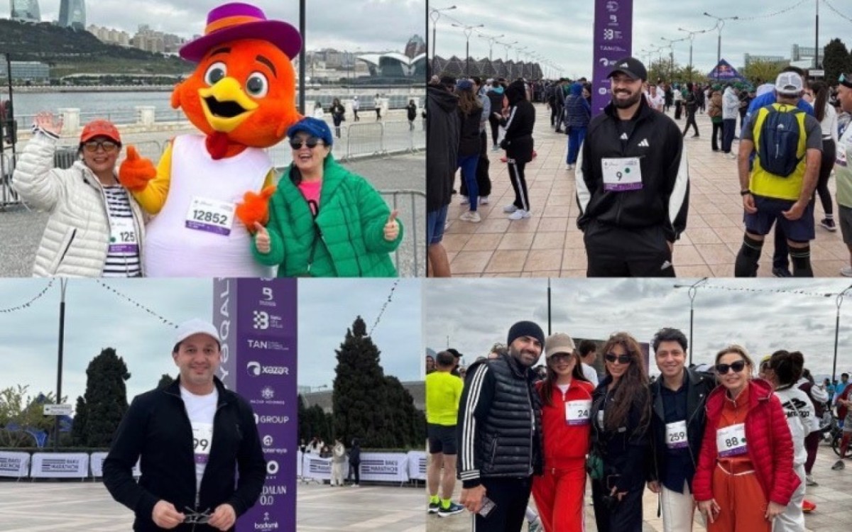 Məşhurlar Bakı Marafonu 2026da - FOTOLAR