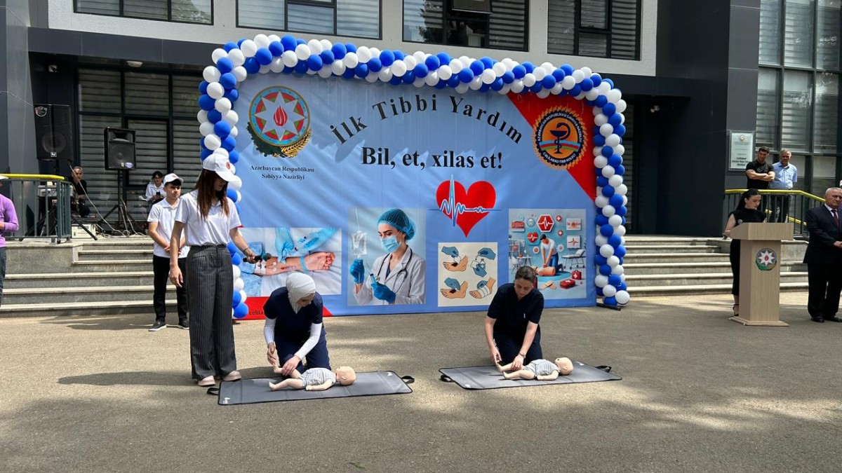 “İlk tibbi yardım – ikinci həyata addım”: SN Cəlilabadda maarifləndirici fleşmob keçirdi - FOTOLAR