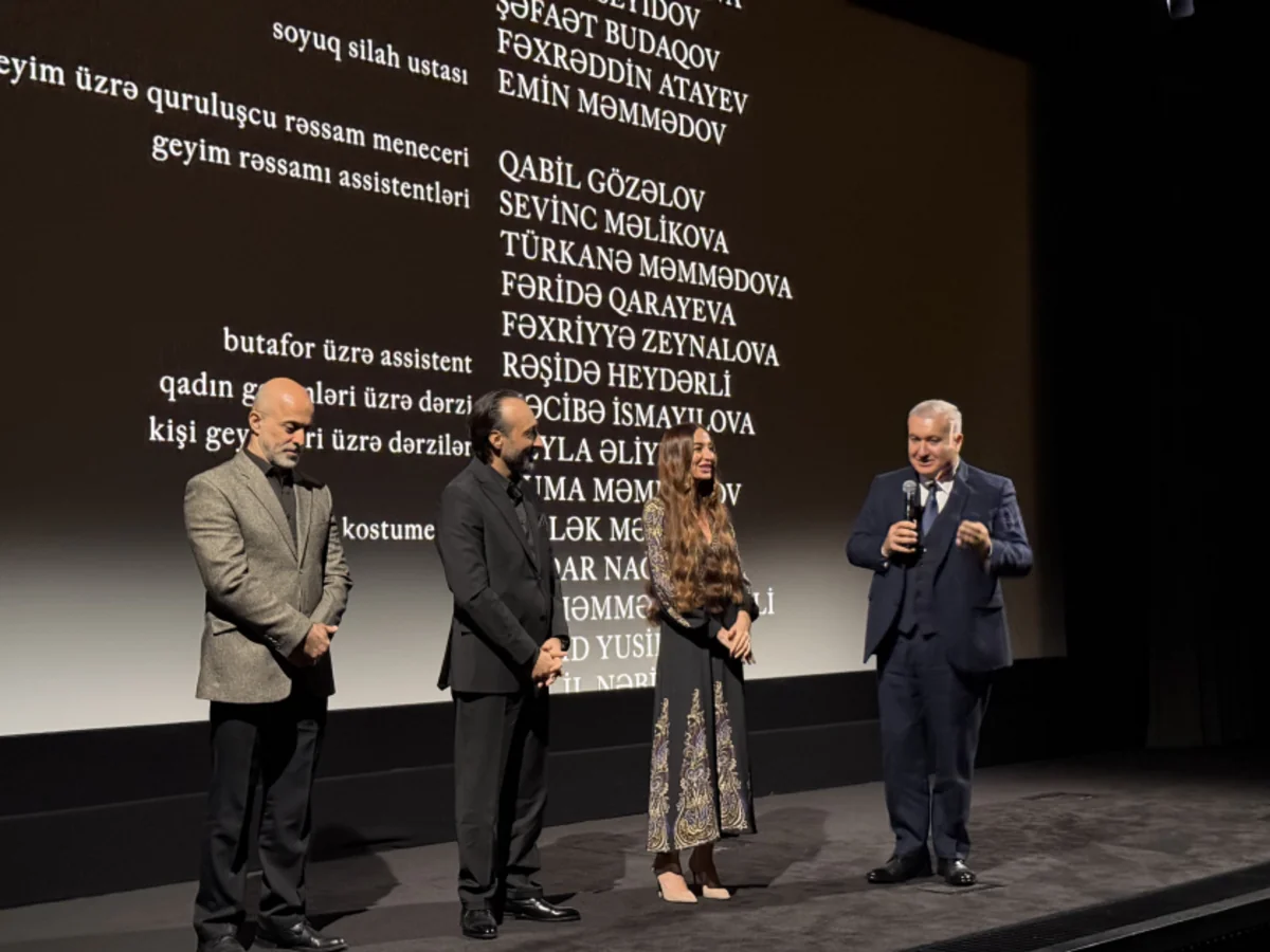 Londonda Tağıyev: Neft bədii filminin təqdimatı olub