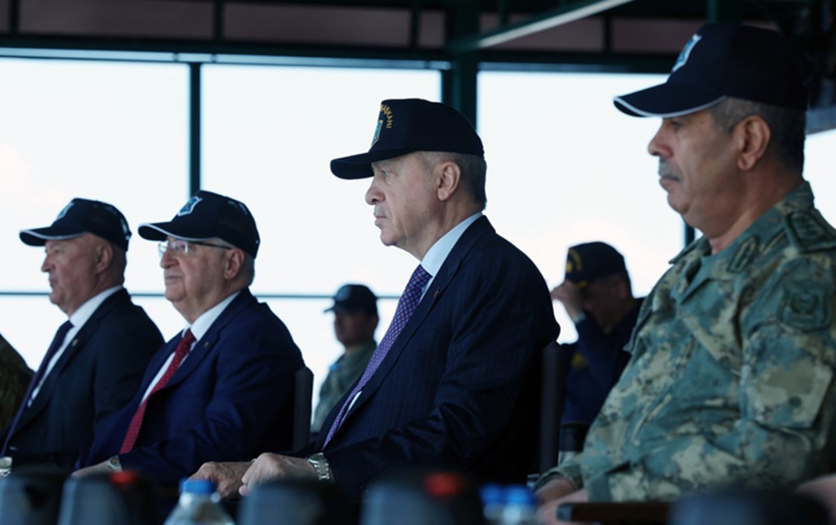 Ərdoğan Zakir Həsənovla təlimi izlədi - Fotolar