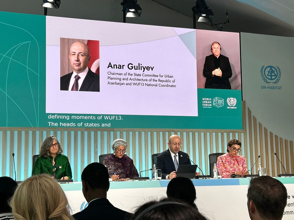 Anar Quliyev: WUF13 Bakıda qlobal şəhər gündəliyini formalaşdıran mühüm platforma oldu