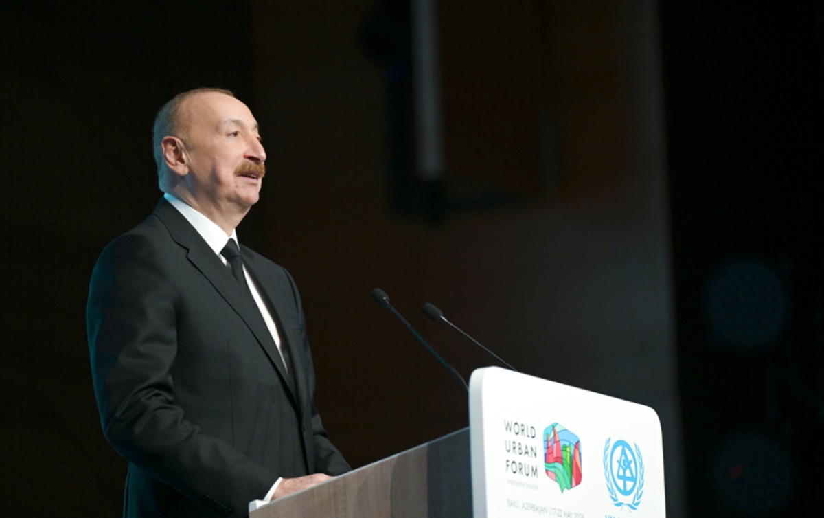 İlham Əliyevin sosial media hesabında WUF13-lə bağlı paylaşım edilib