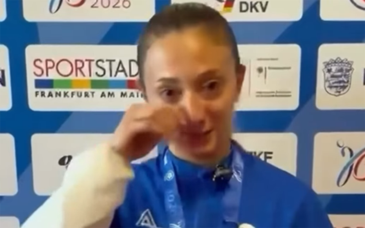 Qızıl medal qazanan şəhid qızından TƏSİRLİ ÇIXIŞ - VİDEO
