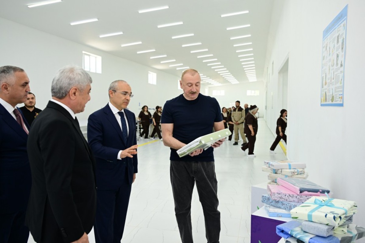 Xocalıda “Qarabağ Tekstil Evi” MMC istifadəyə verildi - FOTOLAR 