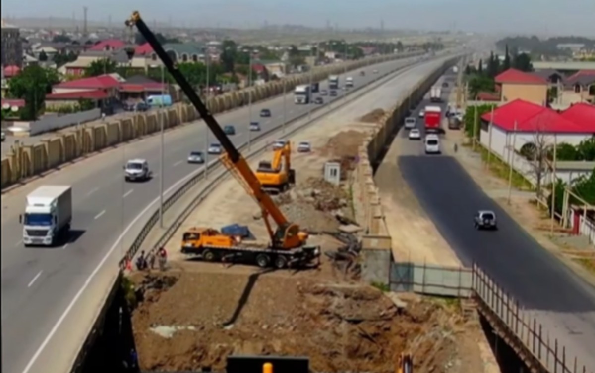 Qobustanda yeni körpü tikilir, proses başladı - VİDEO