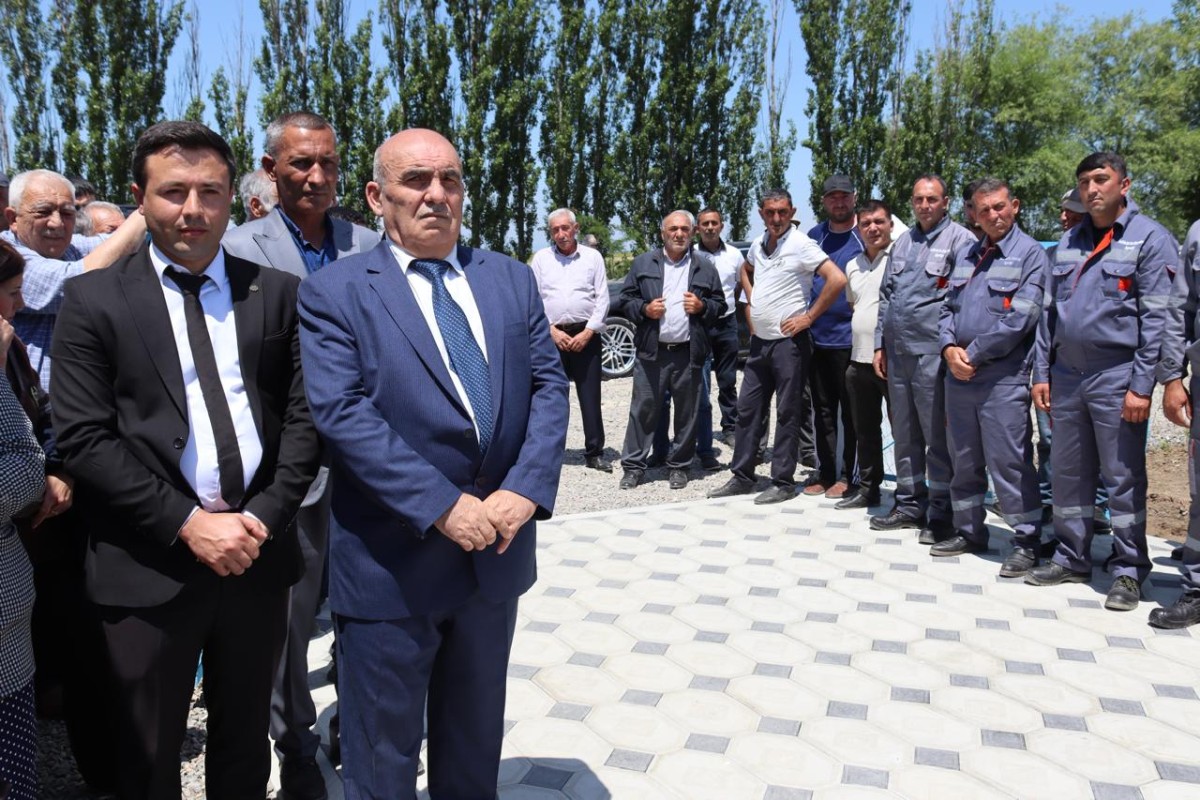 Ağstafanın Köçvəlili kəndi fasiləsiz içməli su ilə təmin edildi - FOTOLAR