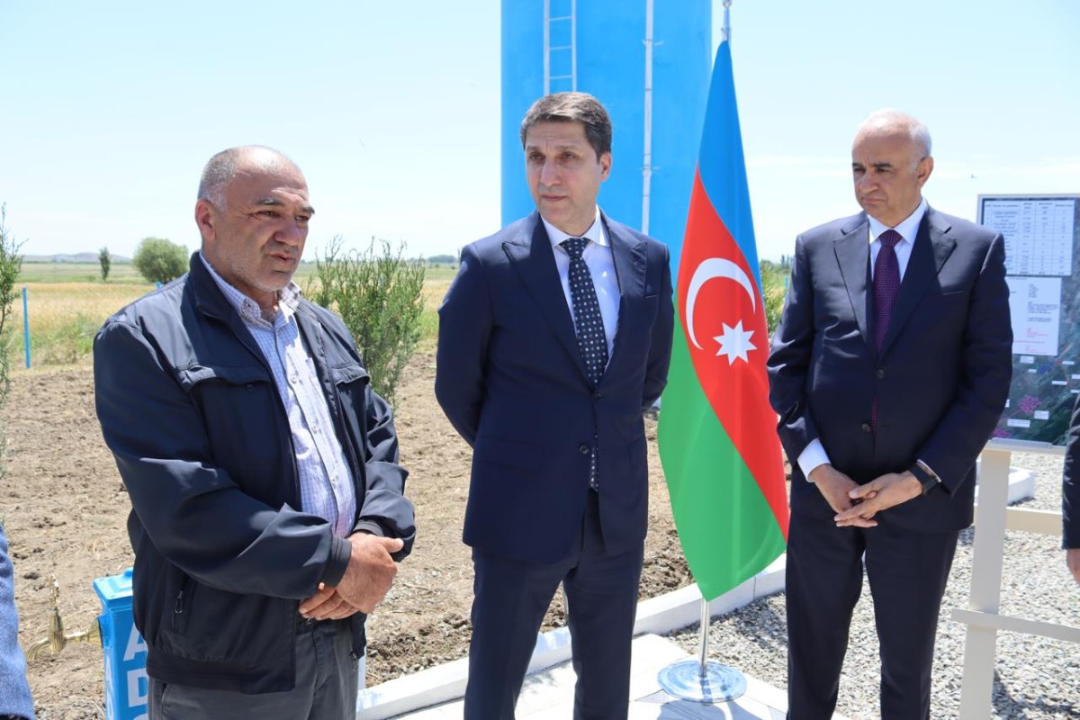 Ağstafanın Köçvəlili kəndi fasiləsiz içməli su ilə təmin edildi - FOTOLAR