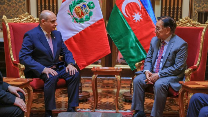Azərbaycan səfiri Peru Prezidentinin QƏBULUNDA - FOTO
