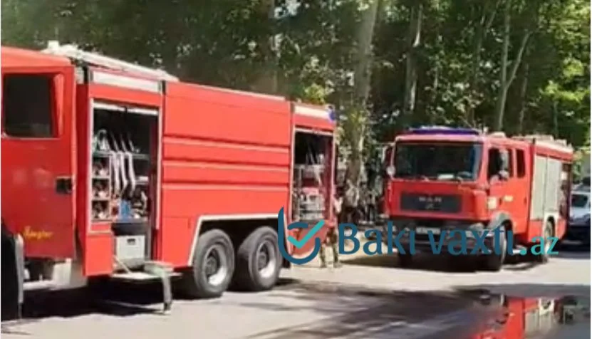 Mingəçevirdə mağazada YANĞIN - YENİLƏNİB