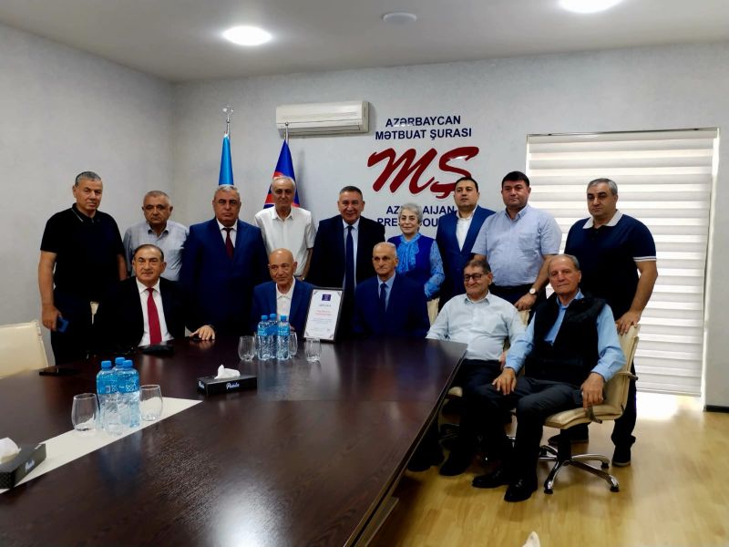 Mətbuat Şurasında əməkdar jurnalist Faiq Qismətoğlunun 70 illiyi qeyd edildi - FOTOLAR