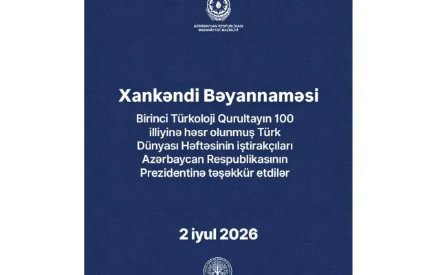 Xankəndi Bəyannaməsi qəbul edildi