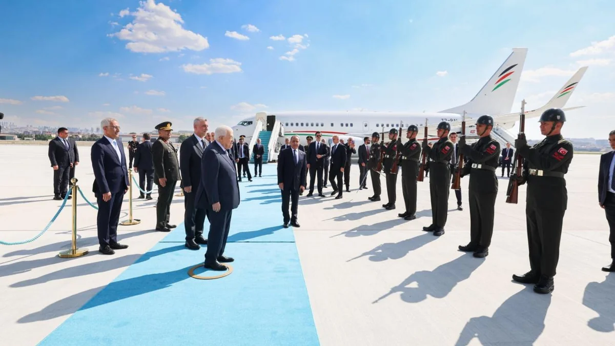 Fələstin Prezidenti Türkiyəyə səfər edib