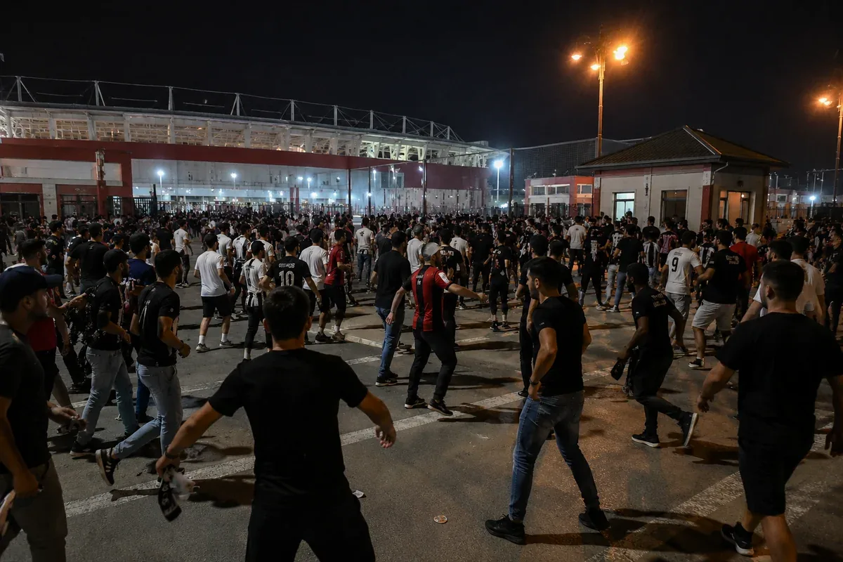 Sabah və Orhus azarkeşləri arasında baş vermiş insidentdən - GÖRÜNTÜLƏR