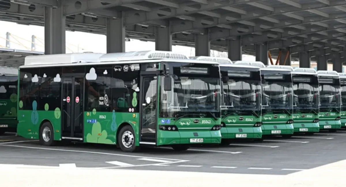 Naxçıvanda elektrik mühərrikli avtobuslar istismara verilib - VİDEO