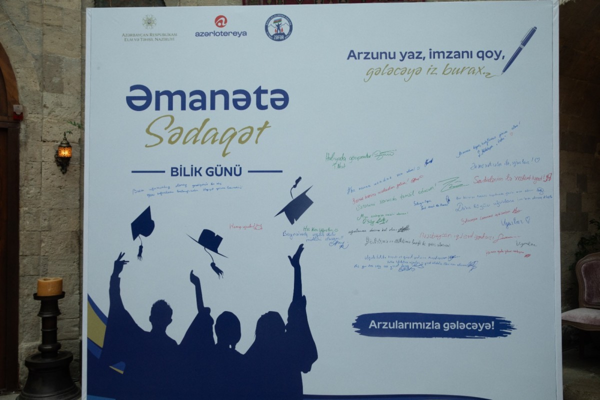 “Əmanətə Sədaqət” layihəsi çərçivəsində şəhid övladları üçün Bilik Günü tədbiri keçirildi - FOTOLAR