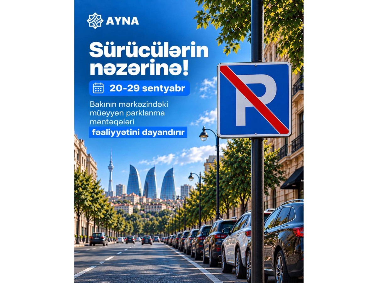 Bakıda bəzi parklanma məntəqələri fəaliyyətini dayandıracaq