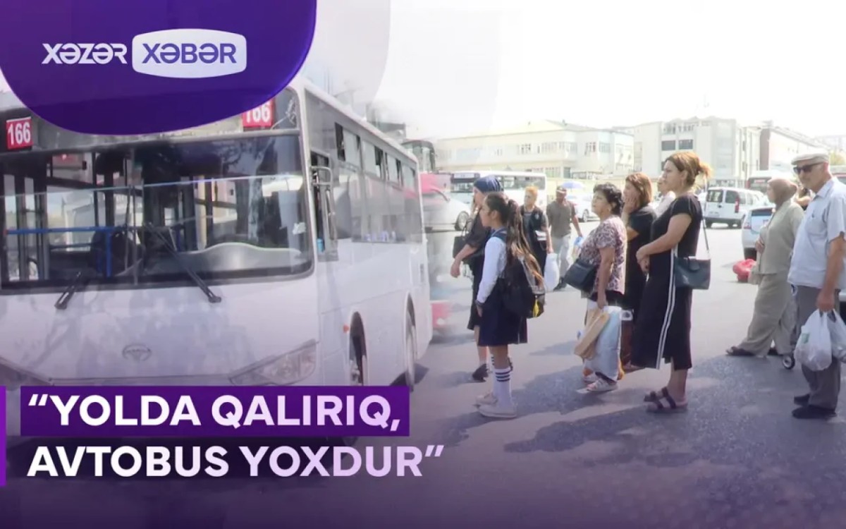 166 saylı marşrut avtobusundan NARAZILIQ - VİDEO