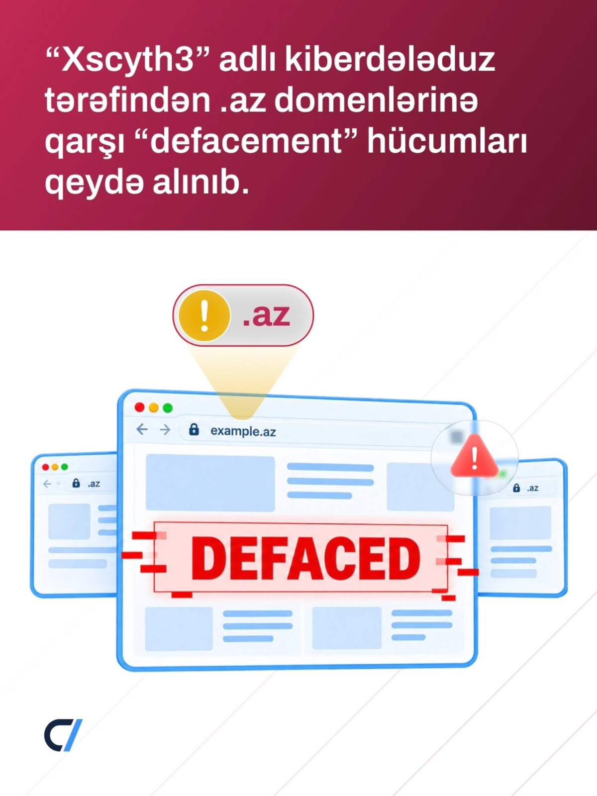 .az domenlərinə qarşı “defacement” hücumları qeydə alınıb