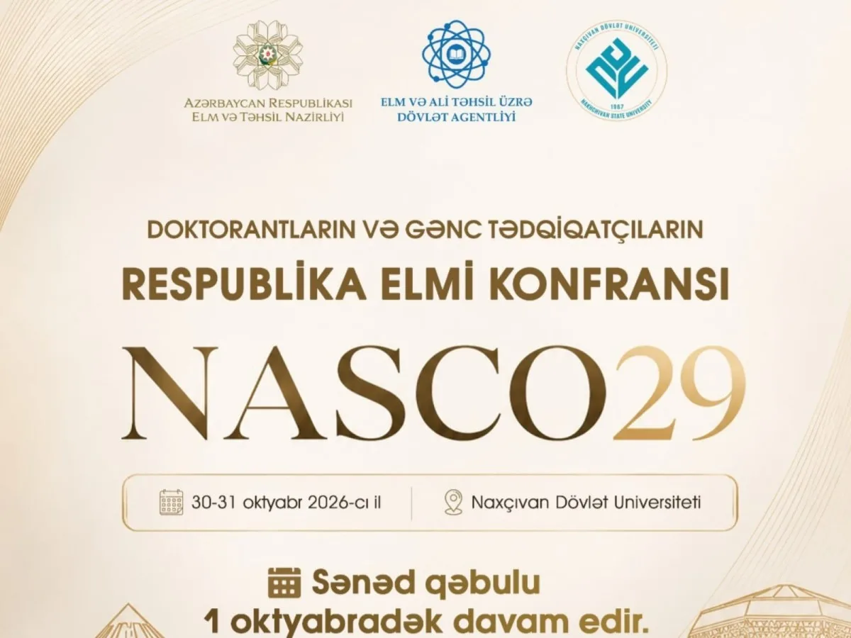 Doktorantların və gənc tədqiqatçıların 29-cu Respublika elmi konfransı keçiriləcək