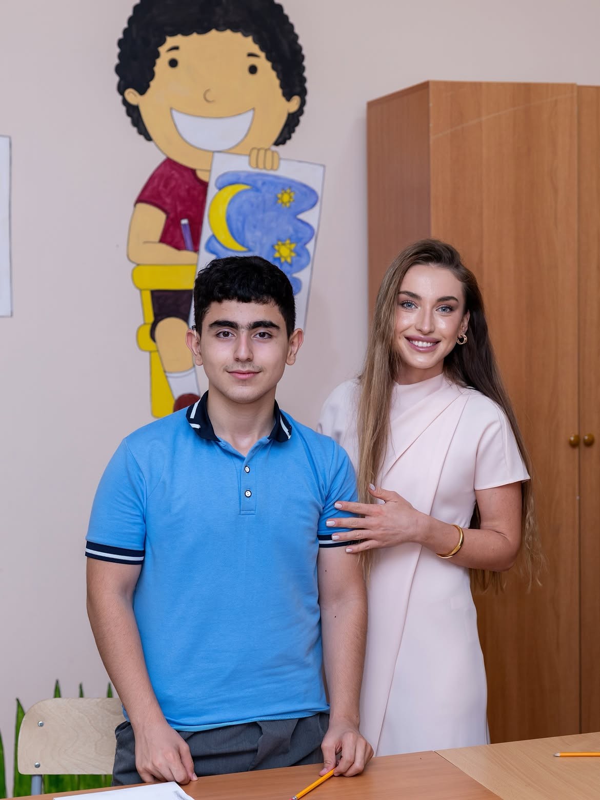 Alyona Əliyeva 3 nömrəli xüsusi təhsil müəssisəsində - FOTOLAR