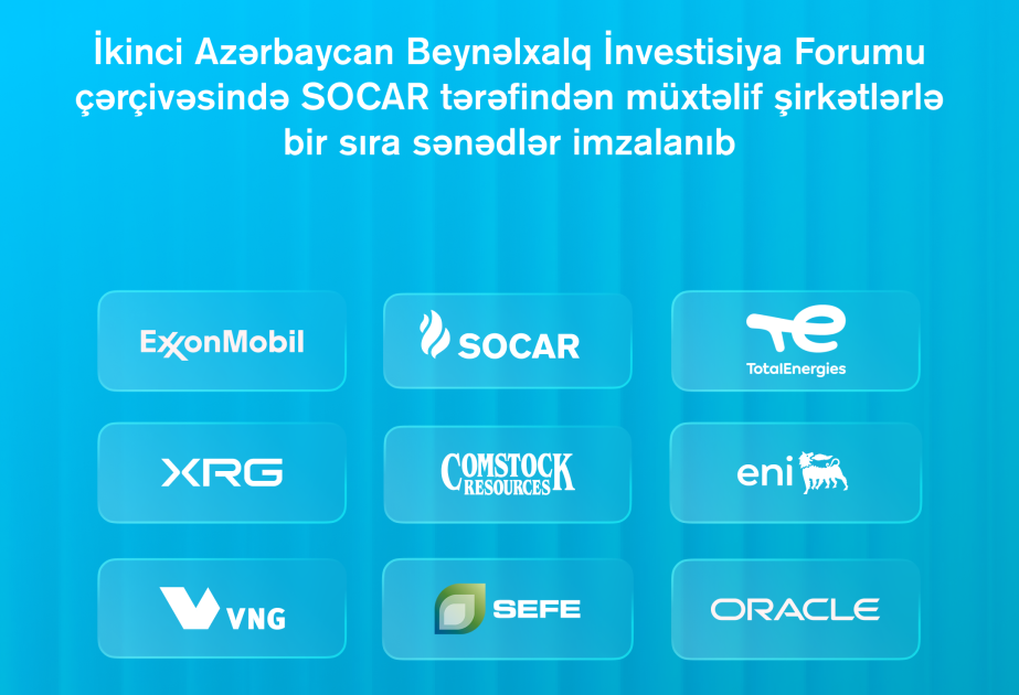 SOCAR bu şirkətlərlə sənədlər imzalayıb