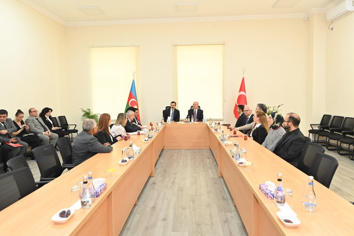 Türkiyənin Ali Təhsil Şurasının sədri Türkiyə-Azərbaycan Universitetində - FOTOLAR