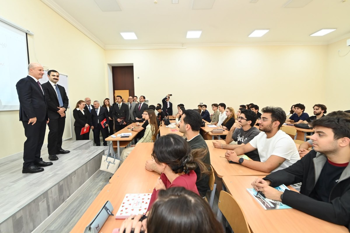Türkiyənin Ali Təhsil Şurasının sədri Türkiyə-Azərbaycan Universitetində - FOTOLAR
