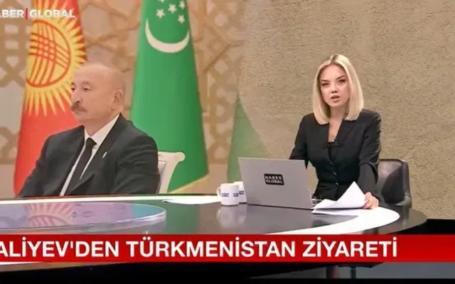 Türkiyə mediası Azərbaycan Prezidentinin Türkmənistan səfərindən yazdı - FOTOLAR