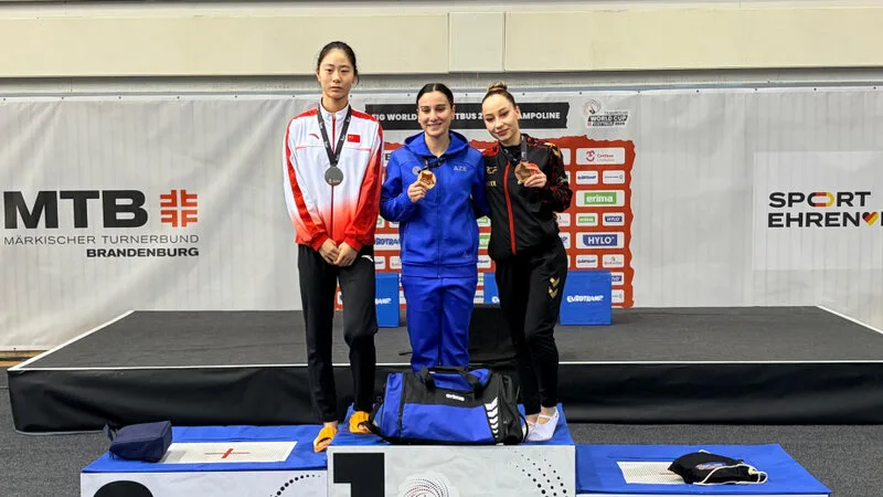 Azərbaycan gimnastı Dünya Kubokunda qızıl medal qazandı