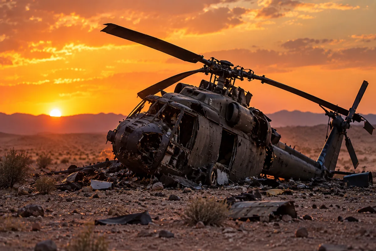Səudiyyə Ərəbistanında hərbi helikopter qəzaya uğrayıb, ölənlər var
