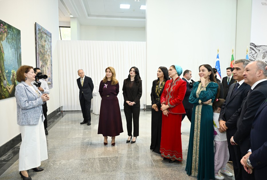 Aşqabadda MAMA “Ana təbiət” beynəlxalq incəsənət sərgisi açıldı - FOTOLAR